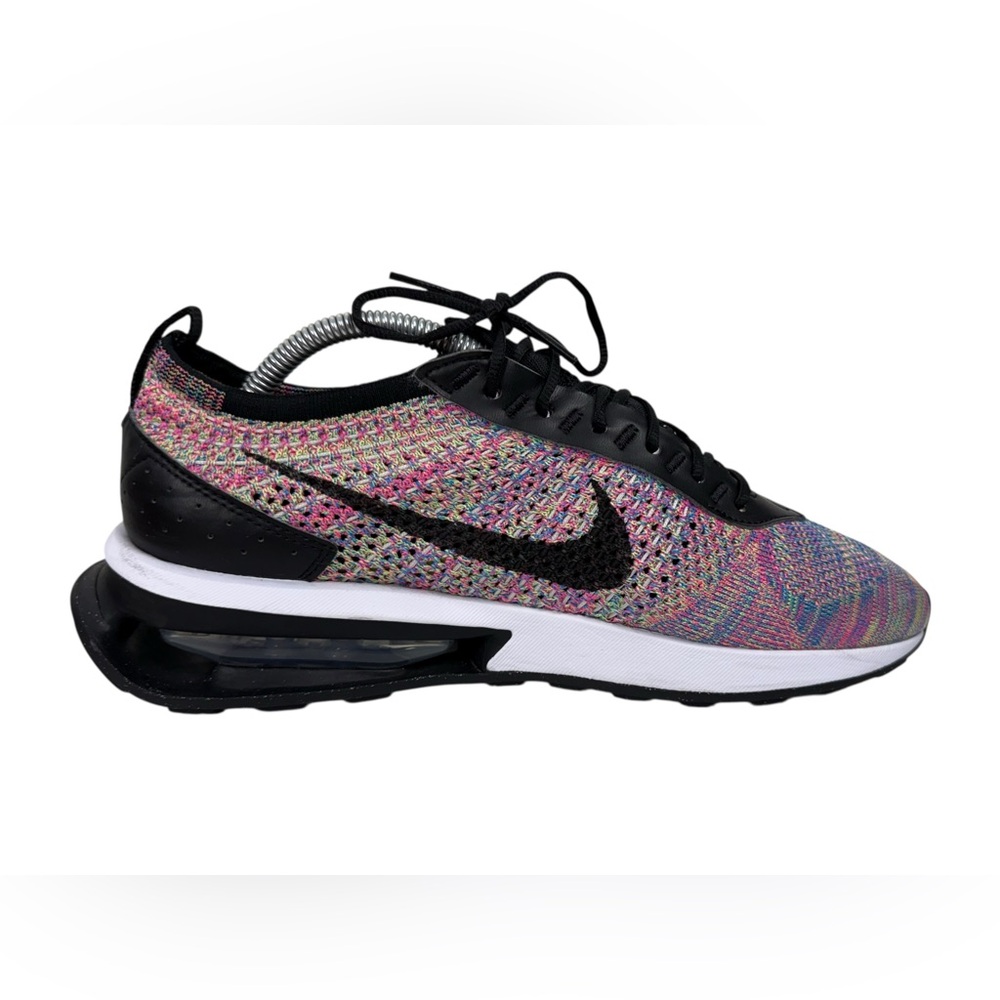 Nike Air Max Flyknit Racer Womens 10 Pink Green Black Sneaker Shoes DM9073 300 - Picture 3 of 13
